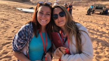 Ashley on location in Jordan